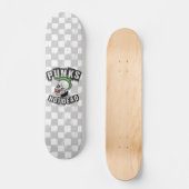 Punkt Not Dead Skull Mohawk Punk Rock Rocker Skateboard (Voorkant)