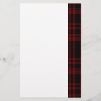 Punky bloedrode geruite briefpapier