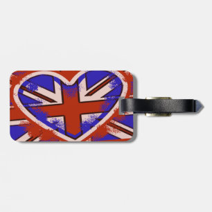 Punky Britse stijl bagagelabel