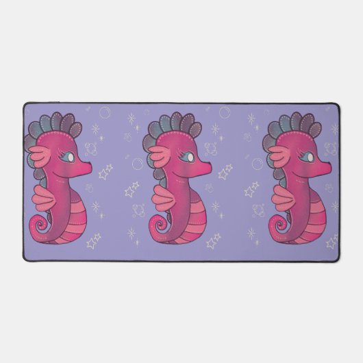 Punky Seahorse | Hippocampe Rose Mignon (Recto)