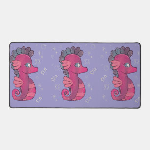 Punky zeepaard   Schattig Roze Zeepaard Bureaumat