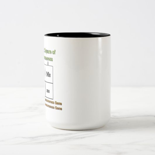 Punnett Square of Awesomeness Two-Tone Coffee Mok (Center)