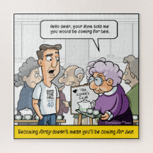 Punny 40th Birthday Jigzaag Puzzle