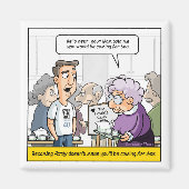 Punny 40th Birthday Refrigerator Magnets (Devant)