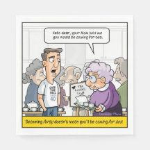 Punny 40th Verjaardagsfeest servetten