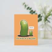Punny Big Pickle Briefkaart (Staand voorkant)