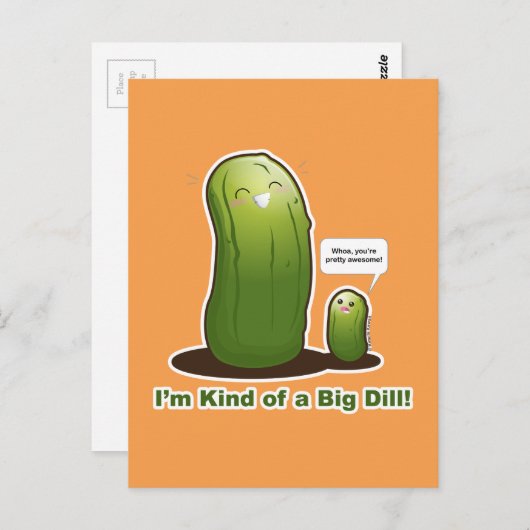Punny Big Pickle Briefkaart (Voorkant / Achterkant)