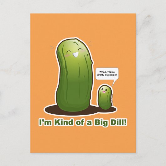 Punny Big Pickle Briefkaart (Voorkant)