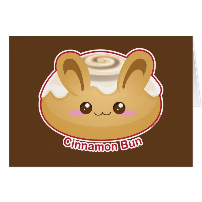 Punny Buns Cute Cinnamon Bunny (Voorkant Horizontaal)
