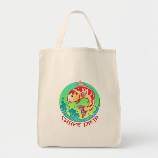 Punny Carpe Diem Tote Bag (Voorkant)