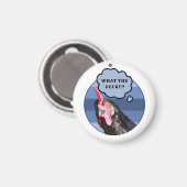 Punny Chicken Face | Wat de Peck?! Magneet (Voorkant / Achterkant)