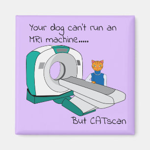 Punny Dogs kan geen MRI uitvoeren, maar CATscan Magneet