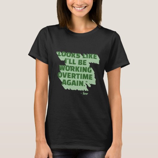 Punny Liver St Patrick's Day T-shirt (Voorkant)