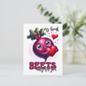 Punny Mijn Hart Beets Alleen Voor U Briefkaart (Staand voorkant)