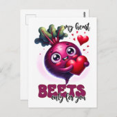 Punny Mijn Hart Beets Alleen Voor U Briefkaart (Voorkant / Achterkant)