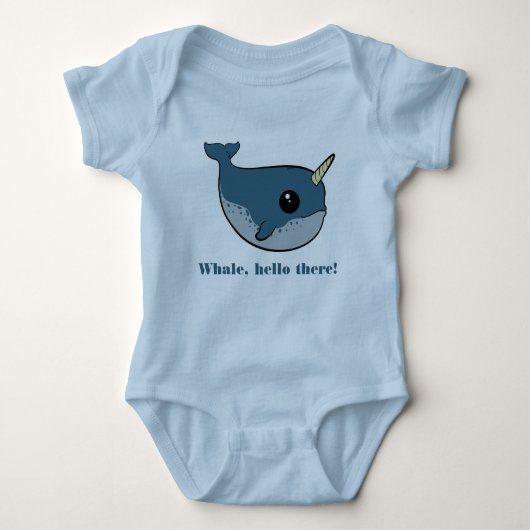 Punny Narwhal Romper (Voorkant)