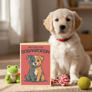Punny Pet Voorbereid op Hondageddon Nieuwe Hond Kaart