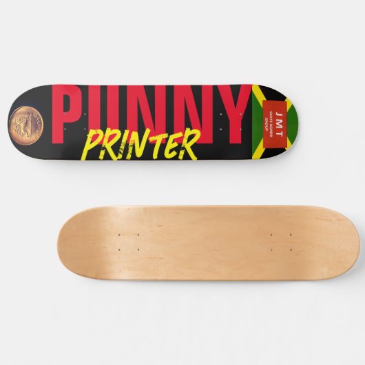 PUNNY PRINTER 8 1/4"Skateboarddek Skateboard (Horizontaal)