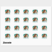 Punny Proboscis Aap Ronde Sticker (Vel)