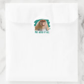 Punny Proboscis Aap Ronde Sticker (Tas)