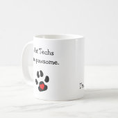 Punny Vet Tech Design Koffiemok (Voorkant links)