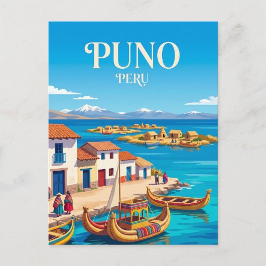Puno Peru Briefkaart (Voorkant)