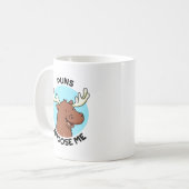 Puns Amoose me Funny Moose Pun Koffiemok (Voorkant links)