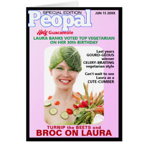 Puns d'Anniversaire Végétal Personnes - Parodie Pe