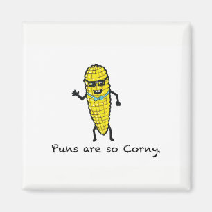 Puns is Corny Magneet