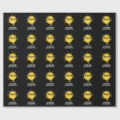 Puns is heerlijk Funny Bulb Pun Dark BG Cadeaupapier (Vlak)