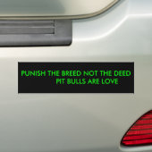 PUNSIG HET BREED NIET HET DEED BUMPERSTICKER (Op auto)