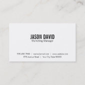 Punt 2 van bier | (variatie) visitekaartje (Achterkant)