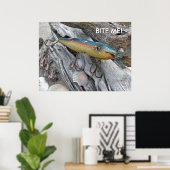  punt Jude Cape Codder Lure BITE ME! Poster (Thuiskantoor)