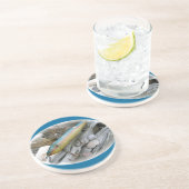 Punt Jude Cape Codder Vist Lure Zandsteen Onderzetter (Zijkant)