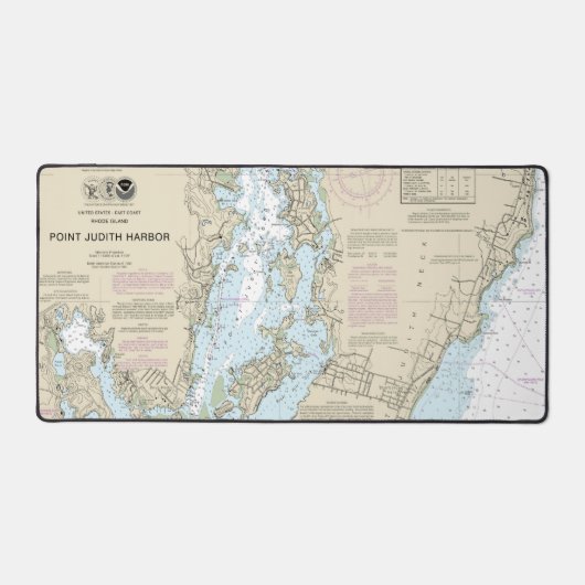 Punt Judith Harbour nautische kaart 13219 Bureaumat (Voorkant)