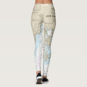 Punt Judith Harbour nautische kaart 13219 Leggings (Achterkant)