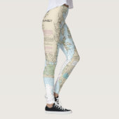 Punt Judith Harbour nautische kaart 13219 Leggings (Rechts)