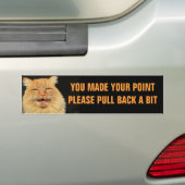 Punt Made. Pull Back Talking Cat Meme Bumpersticker (Op auto)