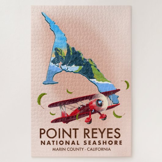 punt reyes nationale seashore - reisposter . legpuzzel (Verticaal)