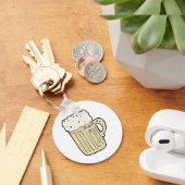 punt van bier sleutelhanger