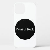 Punt van Zwart Case-Mate iPhone Case (Achterkant)