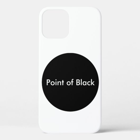 Punt van Zwart Case-Mate iPhone Case (Achterkant)