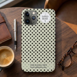 Punt-voor-punt minimalistisch saliegroen bedrijfsl iPhone 11 pro hoesje