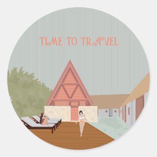 Punta Caliza Holbox, casa de vacaciones, viajar Ronde Sticker