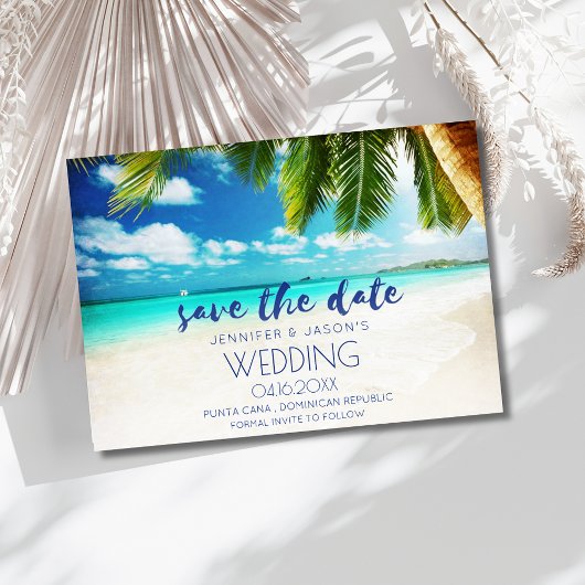 Punta Cana Beach Destination Wedding Save The Date