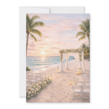 Punta Cana Beach Trouwuitnodiging | Bewerkbaar