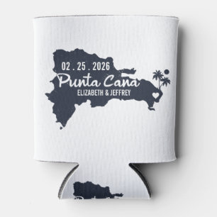 Punta Cana Custom Navy Bruiloft Minimalistische ka Blikjeskoeler