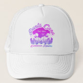 Punta Cana Dominicaanse Palmboom Retro Zonsonderga Trucker Pet (Voorkant)