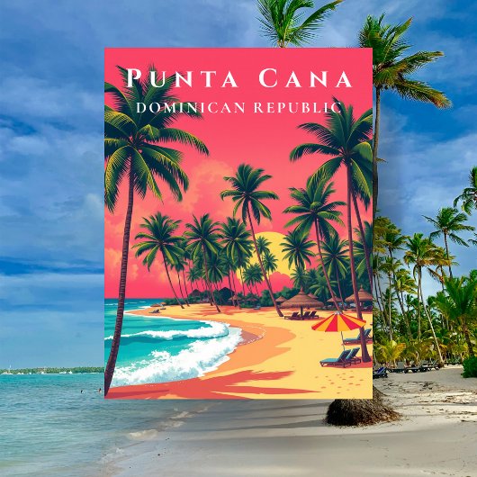Punta Cana Dominicaanse Republiek Beach Travel Briefkaart