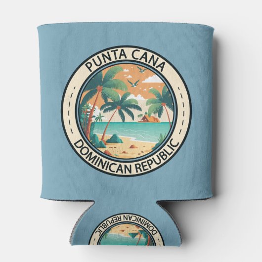 Punta Cana Dominicaanse Republiek Hut Badge Blikjeskoeler (Achterkant)